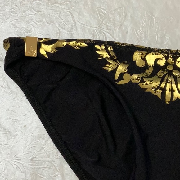 Lisa Blue Splash of Color top/TEMPLE DANCER bikini bottom - Black (#35) - Picture 6 of 16